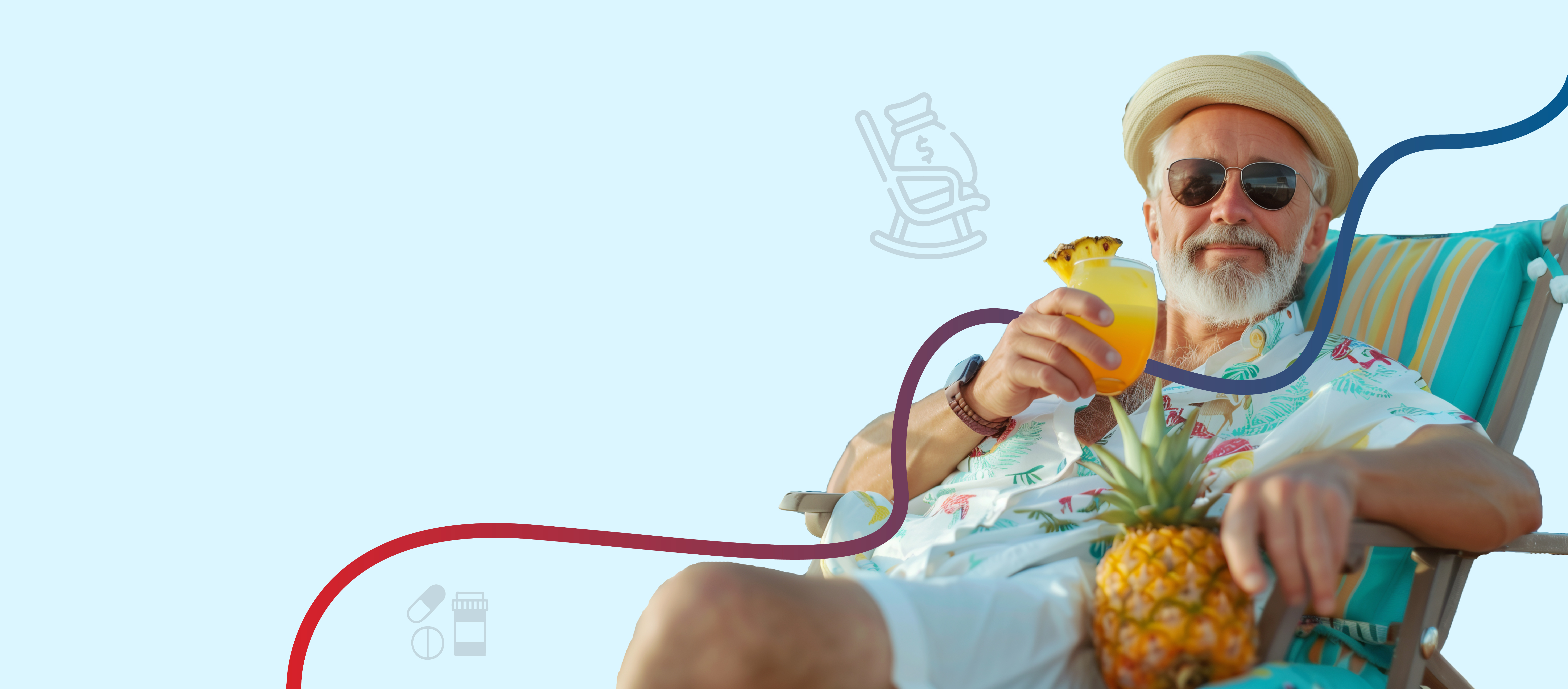 relaxing man